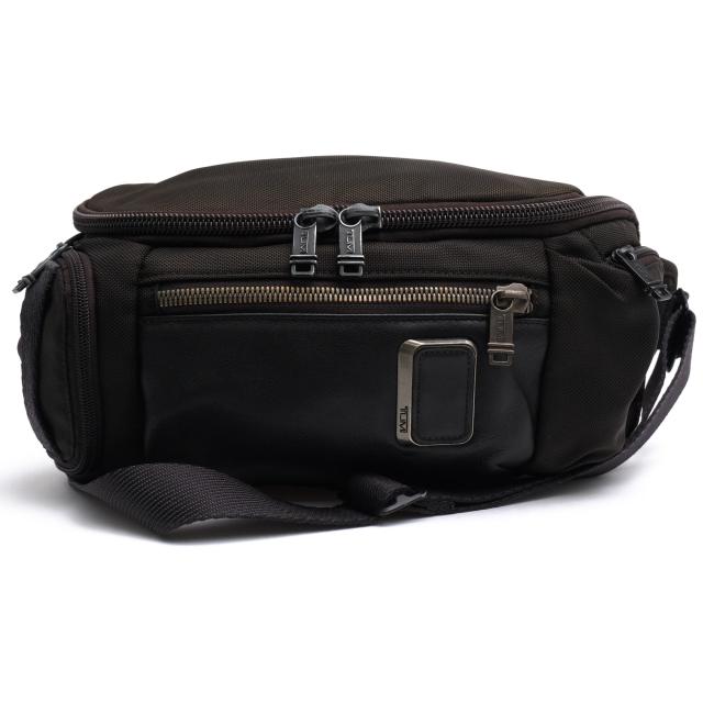 ○トゥミ TUMI バリスティックナイロン ナパレザー 牛革 ショルダーバッグ 232399D ALPHA BRAVO Kelley Sling ケリー スリングバッ 中古
