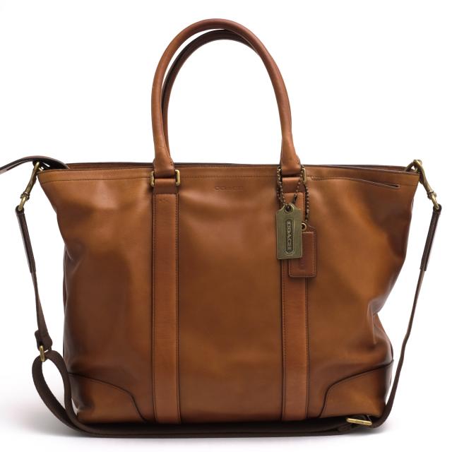 ○コーチ COACH 牛革 カーフ トートバッグ 70600 Bleecker Legacy Business Tote ブリーカー レガシー ビジネストート 2WAY ショル 中古