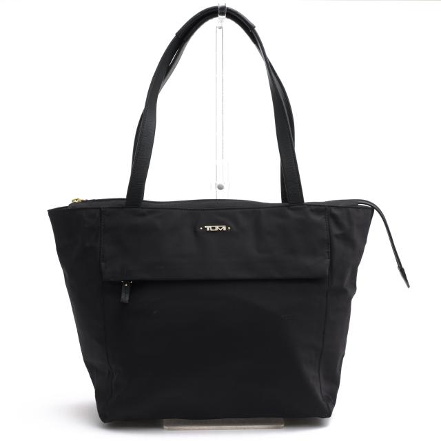 ○トゥミ TUMI ライトウェイトナイロン 牛革 トートバッグ 494766D Voyageur M Tote ヴォヤジュール A4サイズ収納可 肩掛け ワンシ 中古