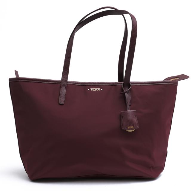 ○トゥミ TUMI 牛革 トートバッグ 0196452BER Voyageur Small Everyday Tote スモール・エブリデイ・トート 肩掛け ワンショルダー 中古