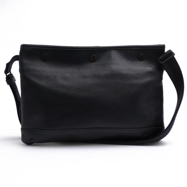 ○ポーター 吉田カバン PORTER 牛ステア クローム鞣し 牛革 ショルダーバッグ 145-03287 DELIGHT SACOCHE ディライト サコッシュ   中古