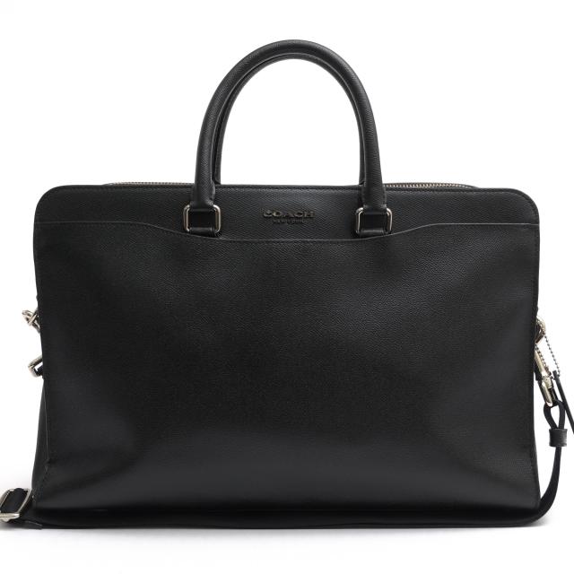 ○コーチ COACH クロスグレインレザー 牛革 ビジネスバッグ F72988 Beckett Structured Brief ベケット ストラクチャード ブリーフ 中古 27,336円