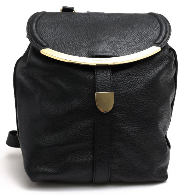 ○シー・バイ・クロエ SEE BY CHLOE ペブルドレザー 牛革 リュック Lizzie Backpack リジー バックパック 2WAY ハンドバッグ シボ  中古