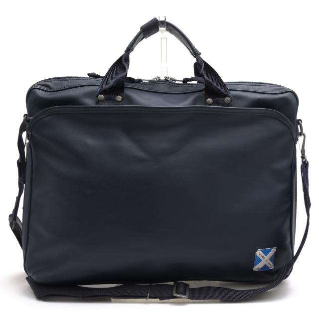 ○ラゲッジレーベル 吉田カバン LUGGAGE LABEL 高密度ナイロンメッシュ PVC加工 ビジネスバッグ 960-08876 NEW LINER 2WAY BRIEFCA 中古