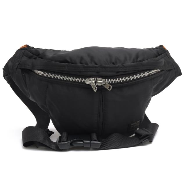 ○ポーター 吉田カバン PORTER ナイロンツイル ポリエステル綿ボンディング加工 ウエストバッグ 622-06628 TANKER WAIST BAG L タ 中古