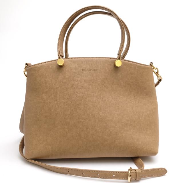 ○傳濱野 den HAMANO 牛革 ハンドバッグ 369-300 Serena セレーナ 2WAY ショルダーバッグ レディース 【中古】 中古