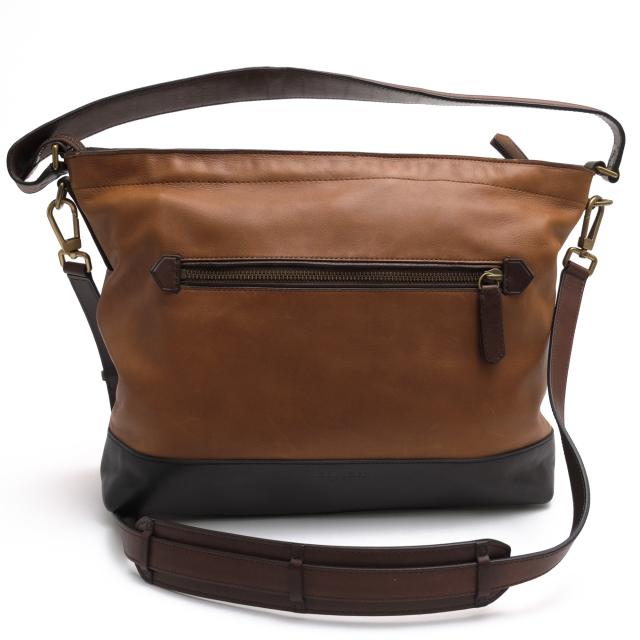 ○コーチ COACH 牛革 カーフ ショルダーバッグ 71400 Bleecker Colorblock Urban Satchel ブリーカー カラーブロック アーバン サ  中古