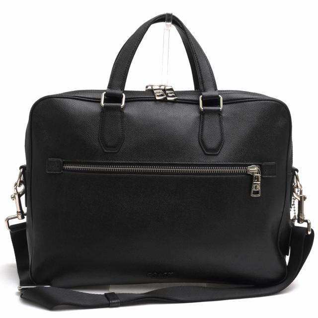 ○コーチ COACH クロスグレインレザー 牛革 ビジネスバッグ 55575 Kennedy ケネディ 2WAY ショルダーバッグ ノートPC収納可 メンズ 中古 30,733円