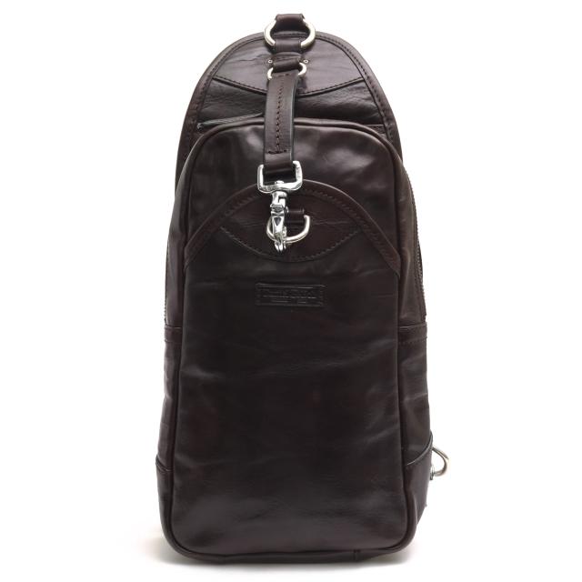 ○ダニエル＆ボブ Daniel＆Bob カーフレザー 牛革 ショルダーバッグ PIPPO RODI ピッポ ローディー ボディバッグ ウォッシュ加工 中古