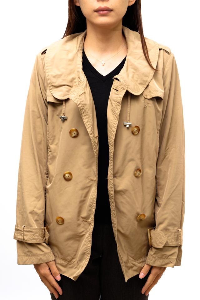 ○モンクレール MONCLER トレンチコート スプリングコート コート RN116347  レディース 【中古】 中古の通販は 13,606円