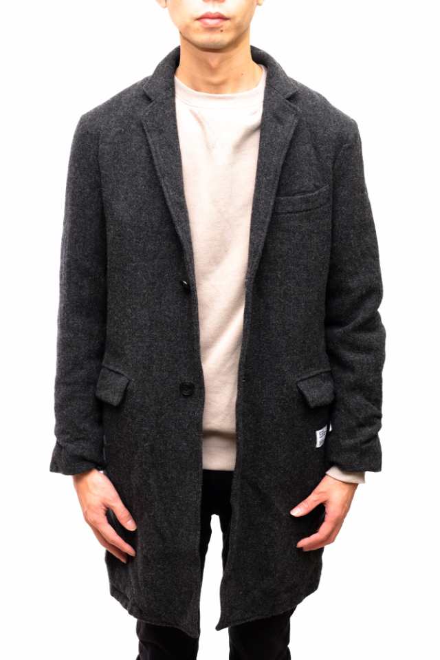 ○ベドウィン BEDWIN 2B TWEED CHESTER COAT 