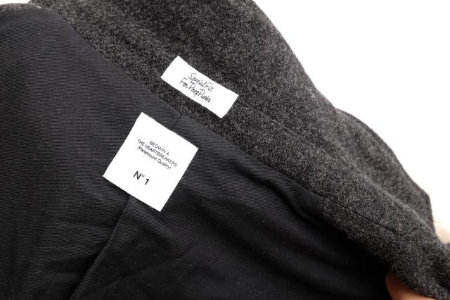 ○ベドウィン BEDWIN 2B TWEED CHESTER COAT "BYRNE" THE HEARTBREAKERS ツイード チェスターコート コート メンズ 中古