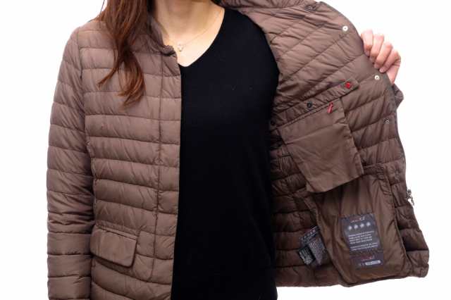 デュベティカ／DUVETICA ダウンジャケット JKT アウター レディース 女性 女性用ポリエステル ブラウン 茶 ANFITOE テーラードジャケット型