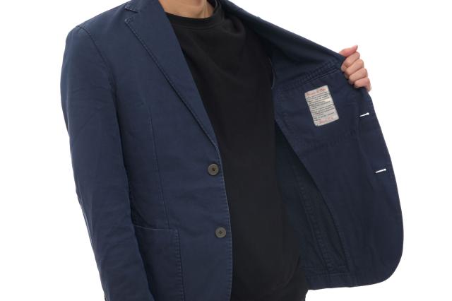 ○エルビーエム1911 L.B.M.1911  テーラードジャケット 5928225192 アンコンジャケット シェルボタン シングルブレスト メンズ 【  中古