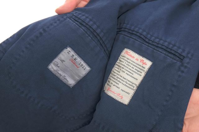 ○エルビーエム1911 L.B.M.1911  テーラードジャケット 5928225192 アンコンジャケット シェルボタン シングルブレスト メンズ 【  中古