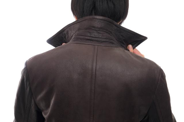 ○ルッフォ RUFFO Pコート ダブルブレスト ウォッシュ加工 メンズ