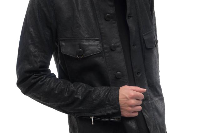 ○ディーゼル DIESEL ブラックゴールド BLACK GOLD 山羊革 ゴートスキン ブルゾン ヴィンテージ加工 メンズ 【中古】 中古 ○ディーゼル DIESEL ブラックゴールド BLACK GOLD 山羊革 ゴート