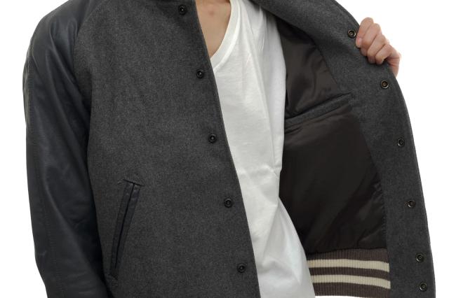 ○ビームス BEAMS PLUS プラス ゴート 山羊革 スタジャン 11-18-1027