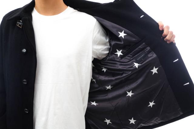 ○ソフネット SOPHNET. 2017AW メルトン生地 スター柄ライニング