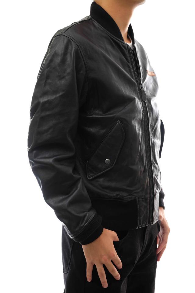 ○アヴィレックス AVIREX ラムレザー 羊革 フライトジャケット 6171015