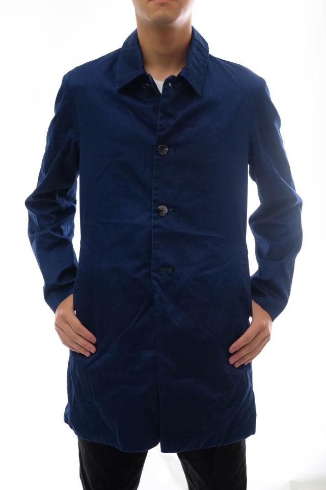 ○イール EEL 藍を込めて ステンカラーコート E-15106 SAKURA COAT 2015ver メンズ 【中古】 中古
