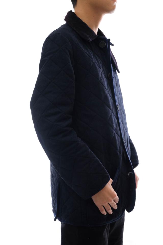 ○マッキントッシュ MACKINTOSH Loro Piana ロロピアーナ生地使用 ブルゾン WAVERLY キルティング コーデュロイ 中綿 メンズ 【中  中古_1