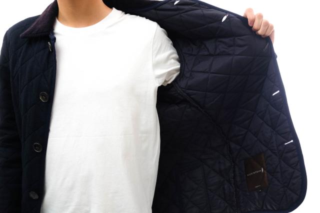 ○マッキントッシュ MACKINTOSH Loro Piana ロロピアーナ生地使用 ブルゾン WAVERLY キルティング コーデュロイ 中綿 メンズ 【中  中古_5