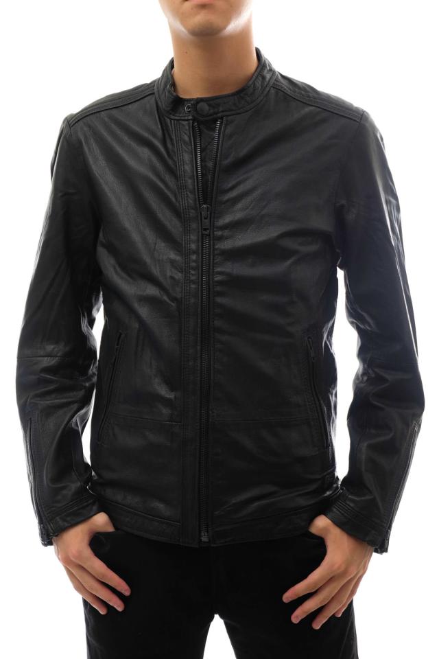 ○ディーゼル DIESEL 山羊革 ゴートスキン シングルライダース ミリタリー メンズ 【中古】 中古