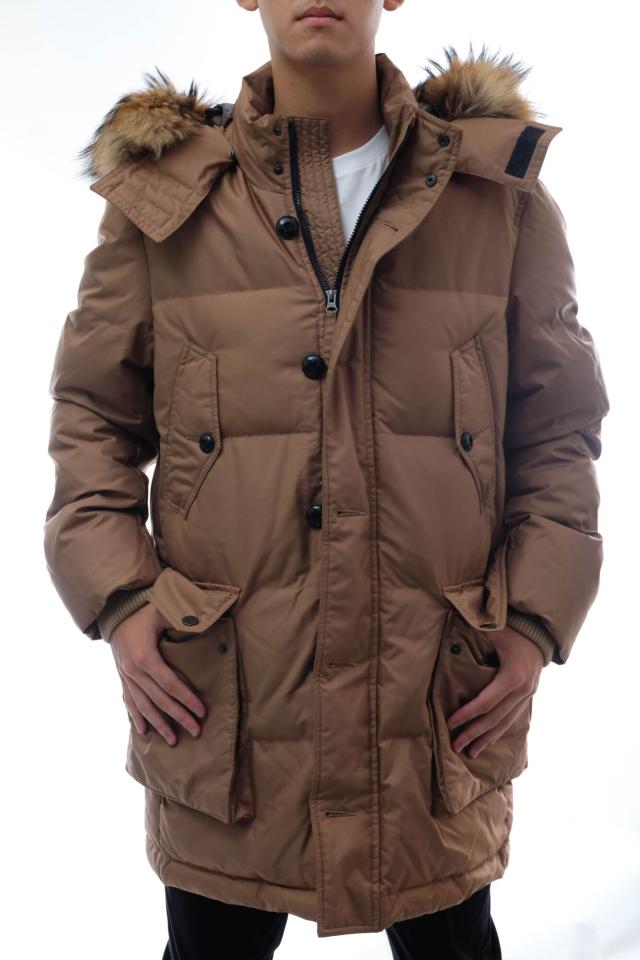 ○Jプレス J.PRESS  ダウンジャケット 021-5-CCC-SC フード付き ファー 毛皮 リブ メンズ 【中古】 中古