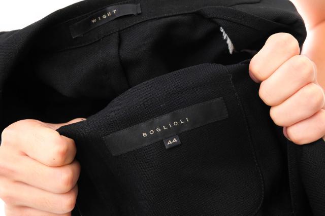 ○ボリオリ BOGLIOLI ホップサックダブル テーラードジャケット T4602E DOVER ドーヴァー メタル釦付き ダブルブレスト メンズ 【  中古_8