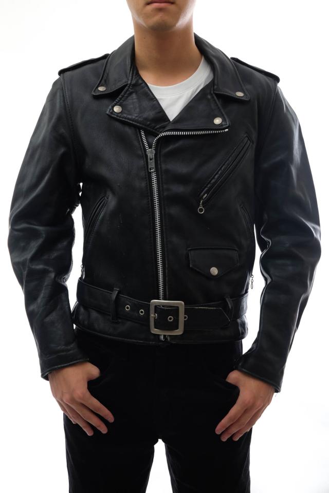 ○ショット Schott 米国産 ステアハイド 牛革 ダブルライダース 618 DOUBLE RIDERS STEER HIDE 定番 中綿 メンズ 【中古】 中古