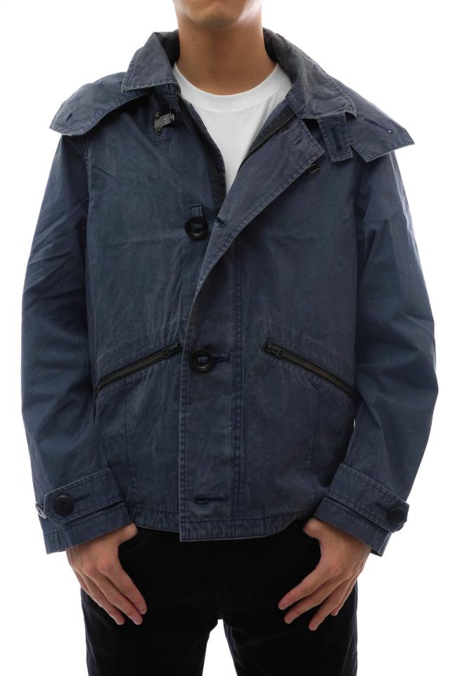 ○ナイジェルケーボン Nigel Cabourn  ブルゾン 8050030000 UTILITY JACKET カメラマンジャケット フード付き ウォッシュ加工 メン 中古