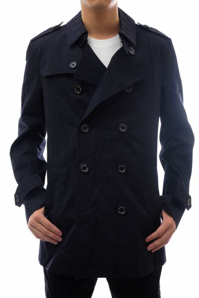 ○ブラックレーベル・クレストブリッジ BLACK LABEL CRESTBRIDGE コットンギャバジン トレンチコート 51F05-304-28  裏地チェック  中古の通販は
