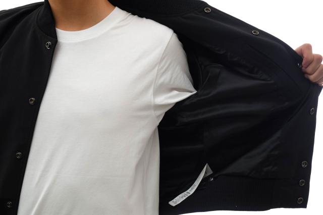○コーチ COACH Disney ディズニーコラボ ミッキーマウス スタジャン F87383 MIXED MATERIAL MICKEY VARSITY JACKET 袖レザー リブ 中古_5