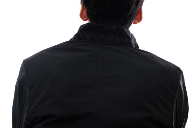 ○コーチ COACH Disney ディズニーコラボ ミッキーマウス スタジャン F87383 MIXED MATERIAL MICKEY VARSITY JACKET 袖レザー リブ 中古_6