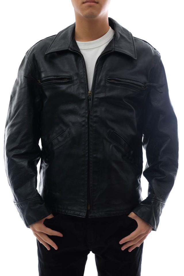 ○ショット Schott 米国産カウハイドレザー 牛革 シングルライダース 
