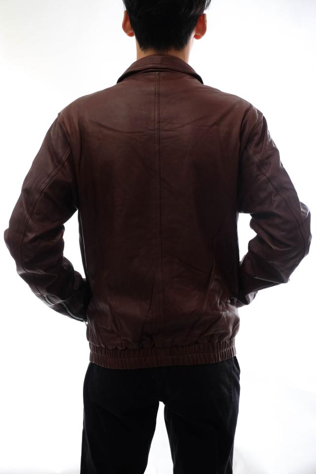 ○ジョルジオブラット GIORGIO BRATO 牛革 シングルライダース GU19F8805PMP ウォッシュ加工 メンズ 【中古】 中古_2