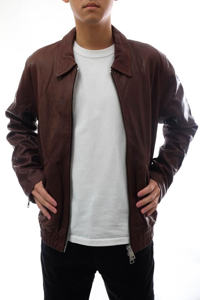 ○ジョルジオブラット GIORGIO BRATO 牛革 シングルライダース GU19F8805PMP ウォッシュ加工 メンズ 【中古】 中古_3