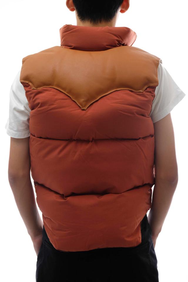 ○ウエアハウス WAREHOUSE BODIES by ダウンベスト レザーヨーク