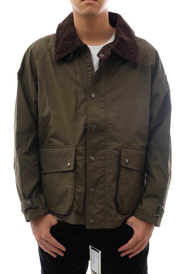 ○ヒューファブリックス FEW FABRICS TheBritishMillerain社ワックスコットン ブルゾン F-041803 OLD HUNTING CONNECT JACKET ハン 中古
