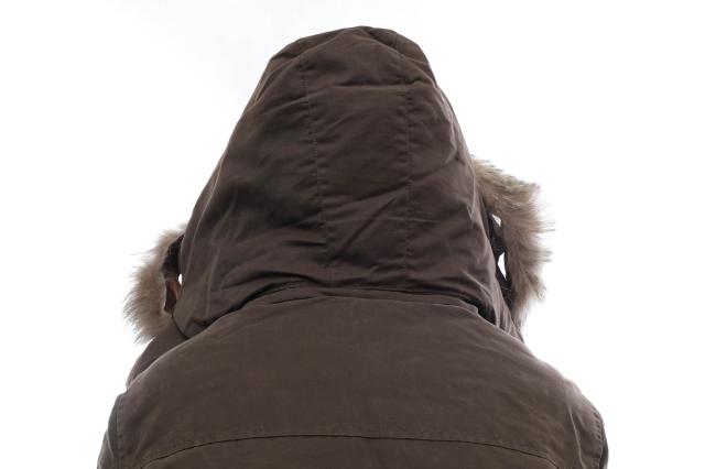 ○モンクレール MONCLER 茶タグ ダウンコート CEZANNE セザンヌ フード付き ファー 毛皮 N-3B ミリタリー メンズ 【中古】 中古