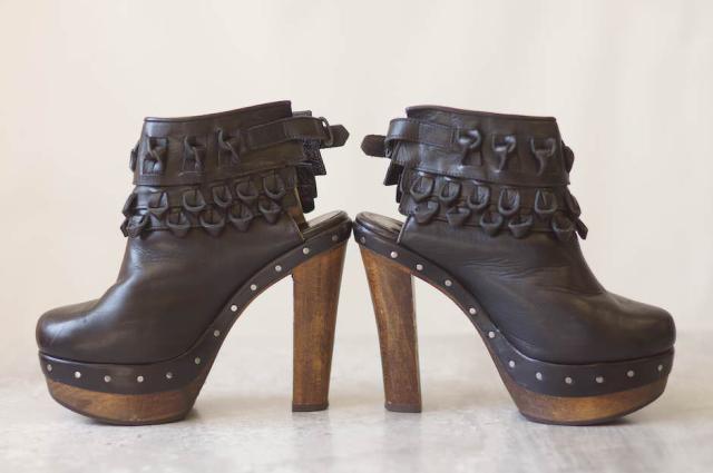 ○フィリップリム 3.1 Phillip Lim ブーティー ショートブーツ アンクルブーツ Tom Tom Knotted Clog Bootie ブーツ レディース 中古