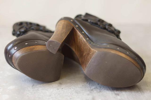 ○フィリップリム 3.1 Phillip Lim ブーティー ショートブーツ アンクルブーツ Tom Tom Knotted Clog Bootie ブーツ レディース 中古
