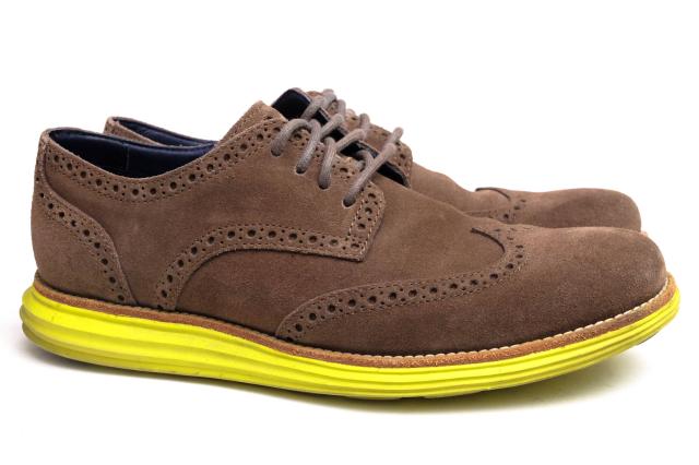 ○コールハーン COLE HAAN 牛革 ビジネスシューズ C11095 Lunargrand Wing Tip Oxford ルナグランド ウイングチップ 定番 メンズ 中古_1