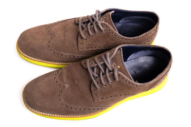 ○コールハーン COLE HAAN 牛革 ビジネスシューズ C11095 Lunargrand Wing Tip Oxford ルナグランド ウイングチップ 定番 メンズ 中古_4
