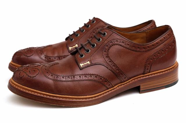 ショセ Chausser ナチュラルタンニング ビジネスシューズ C 756 ウイングチップ メンズ 中古 中古の通販はau Pay マーケット ブランディング