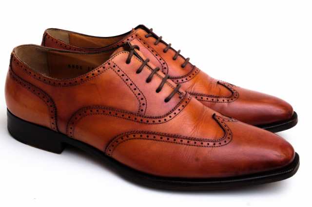 サントーニ Santoni ビジネスシューズ 6805 ウイングチップ マッケイ製法 メンズ 中古 中古の通販はau Pay マーケット ブランディング