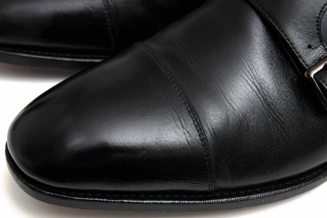 ○モンモデル Mon Model キップ 牛革 ビジネスシューズ J03 九分仕立て ダブルモンクストラップ グッドイヤーウェルト製法 レザー 中古_5