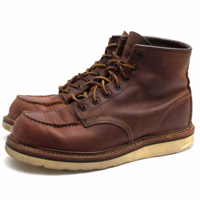 ○レッドウィング RED WING Copper Rough&Tough Leather コッパーラフ＆タフレザー ワークブーツ 1907 6inch CLASSIC MOC TOE IRIS 中古