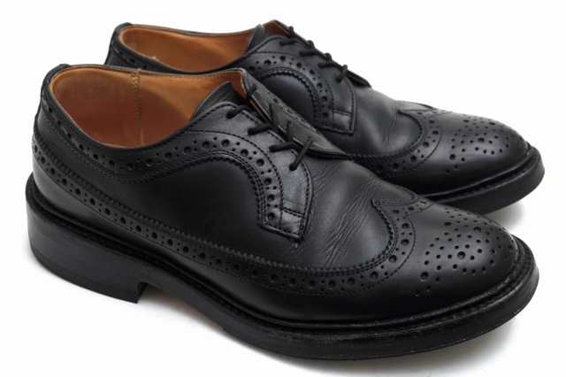トリッカーズ／Tricker's シューズ ビジネスシューズ 靴 ビジネス メンズ 男性 男性用レザー 革 本革 ブラック 黒  M7306 Golosh Brogues メダリオン ウイングチップ